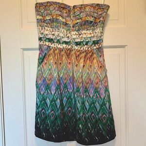 Anthropologie Dress by Charlie Jade Multicolor Strapless